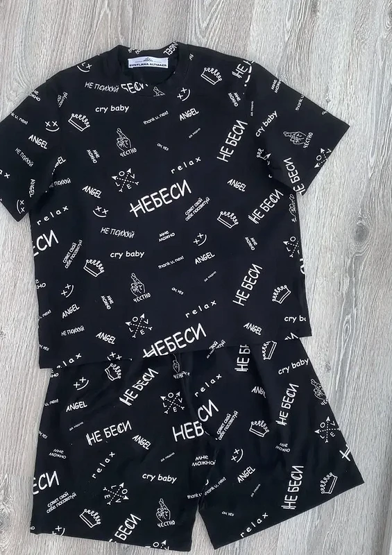 Пижама «Небеси»: футболка и шорты от SAltmaer