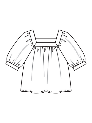 Блузка в крестьянском стиле