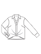 Блузка с глубоким V-образным вырезом №103