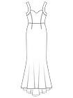 Свадебное платье силуэта «русалка»