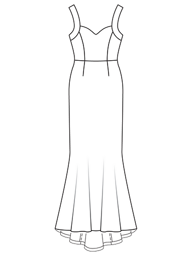 Свадебное платье силуэта «русалка»