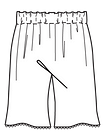 Удлинённые шорты простого кроя