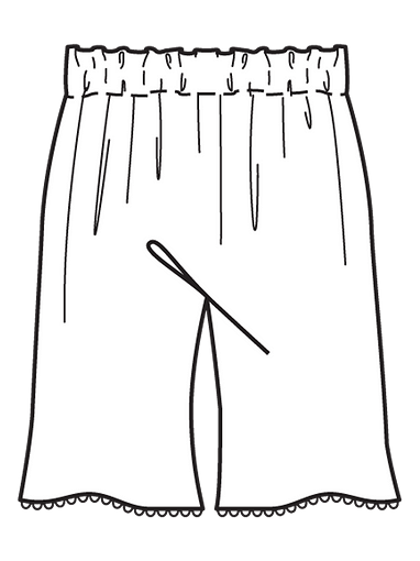 Удлинённые шорты простого кроя