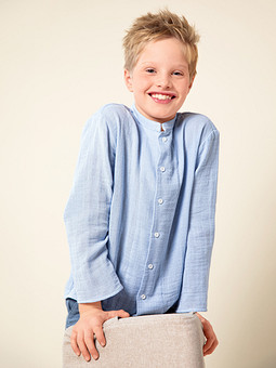 Выкройка рубашки для мальчика с короткими рукавами