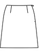 Расклешенная юбка без пояса №105 A
