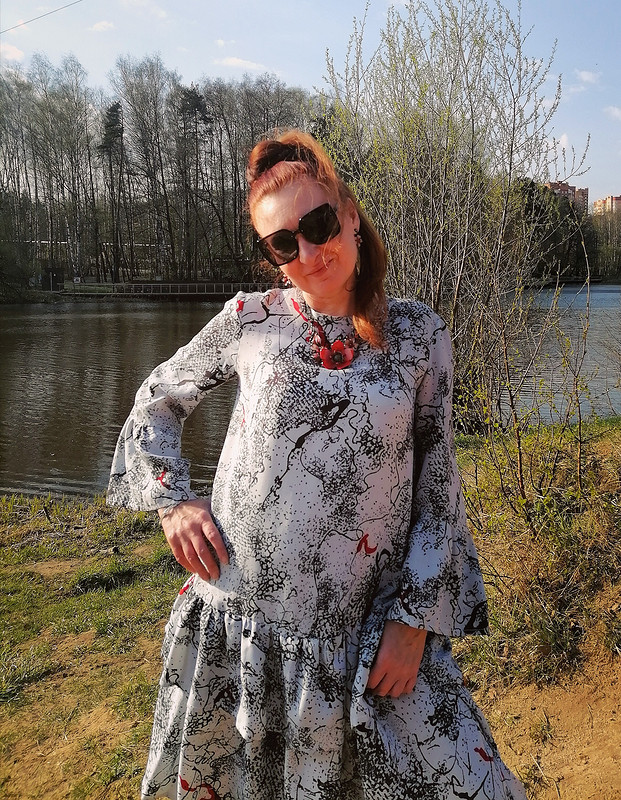 Платье из ацетатного шелка от SvetlanaART
