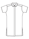 Свободное платье рубашечного кроя