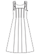 Платье-сарафан с декоративными бретелями №108 — выкройка из Burda 5/2024