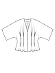 Эффектная блузка с цельнокроеными рукавами №103