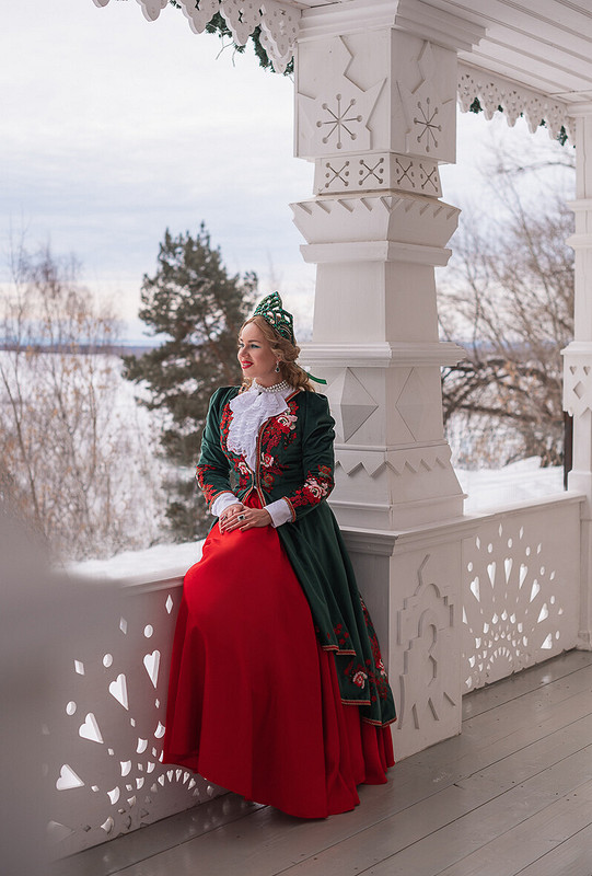 Платье в русском стиле № 5 от Ксения Огнева