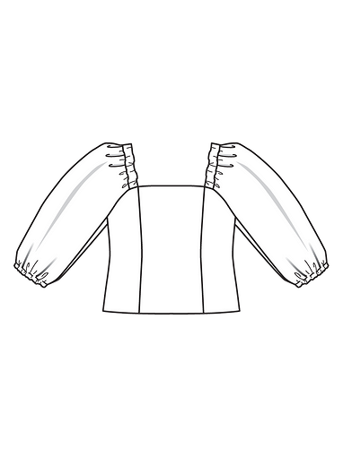 Блузка с пышными рукавами