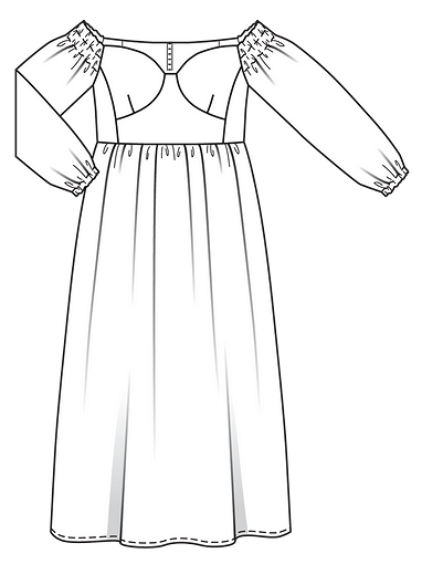 Вечернее платье с открытым декольте
