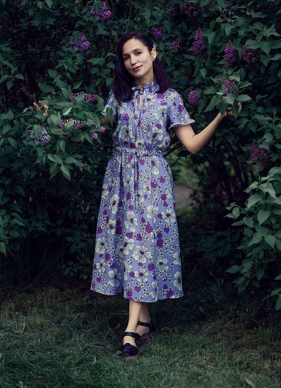 Сиреневое платье от Олеся Владимирова
