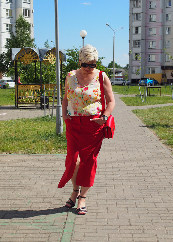 Красная юбка от лена калугина