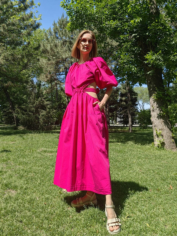 Платье ярко-розовое от kisulka83