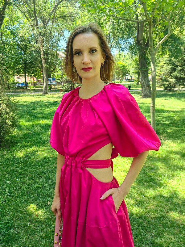 Платье ярко-розовое от kisulka83