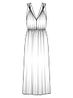 Макси-платье с перекрученными бретелями