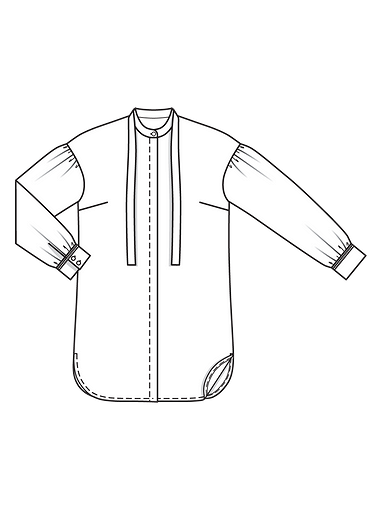 Длинная блузка-туника