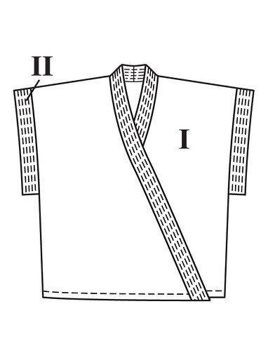 Короткое кимоно