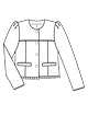 Короткий жакет прямого кроя №101