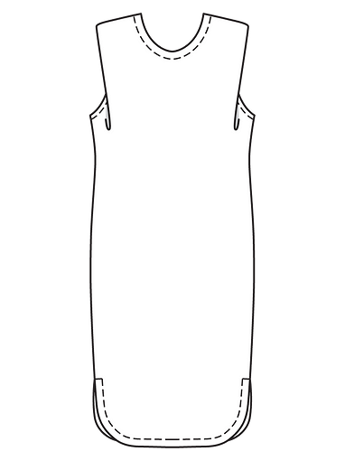 Трикотажное платье с глубоким вырезом на спинке