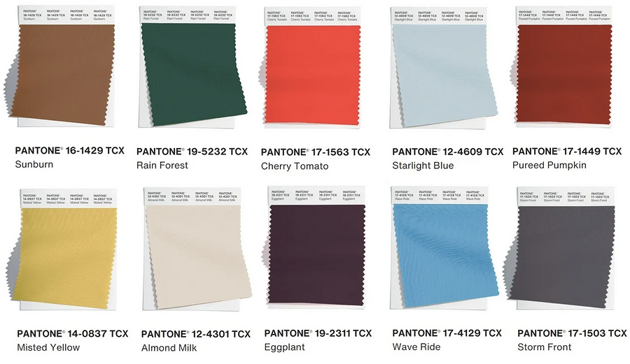 Модные цвета Pantone 2024 в одежде