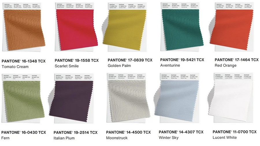 Цвета осени 2024 года по версии Pantone: 20 модных оттенков сезона	