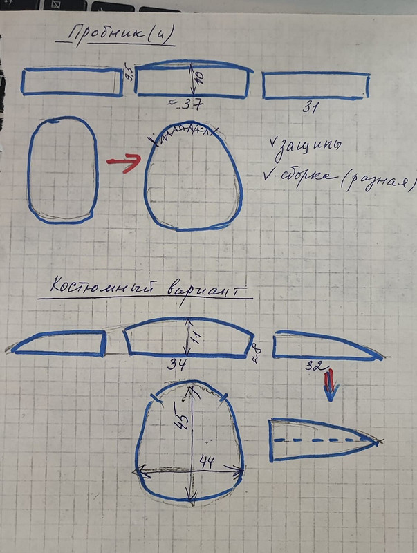 Костюм для танцев: фартук-жилетка и повойник от I-ri-na