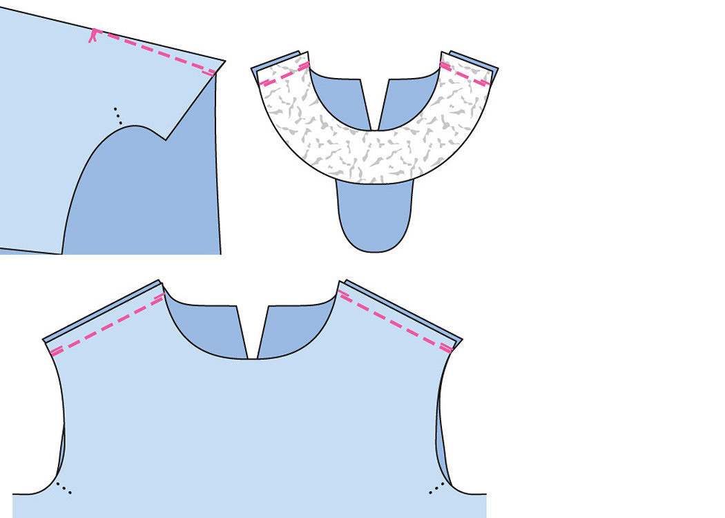 Как сшить блузку с воротником-шарфом своими руками: пошаговый мастер-класс