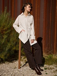 Свободная блузка в рубашечном стиле