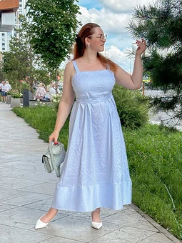 Сарафан в полоску 