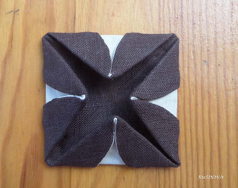 Делаем оригами из ткани