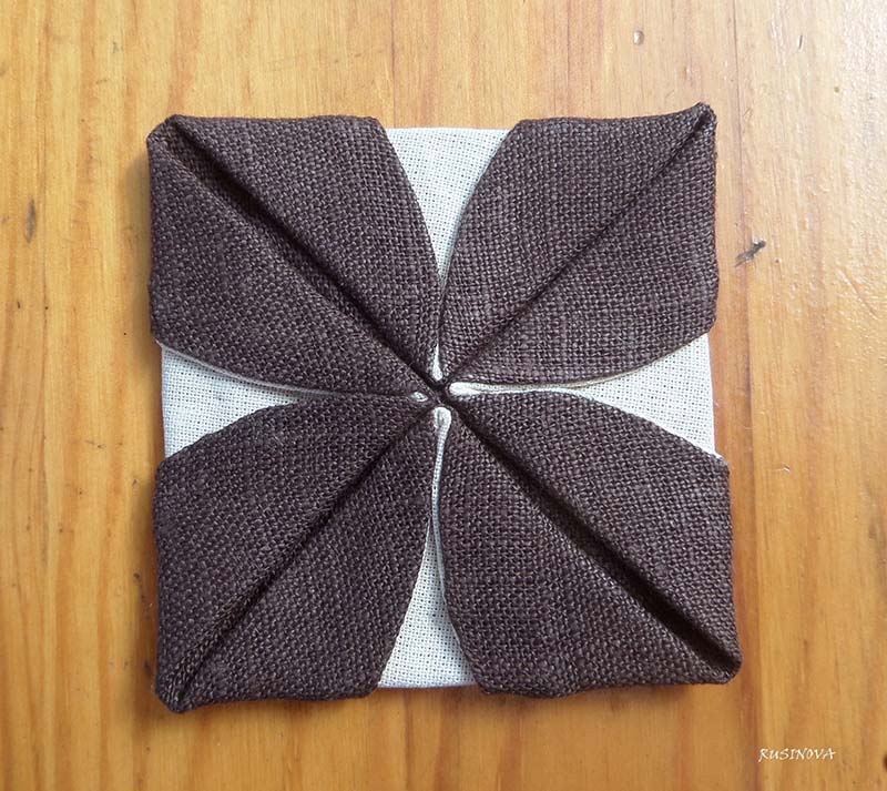 Делаем оригами из ткани