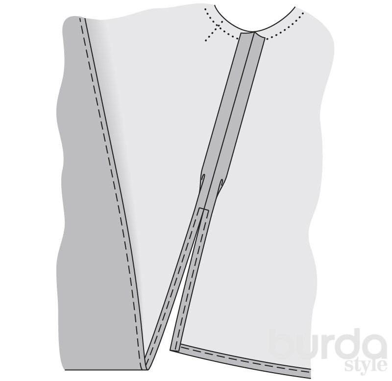 Как сшить блузку из двухлицевой ткани