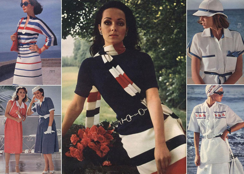 Морской стиль в одежде: модели Burda c 1950-х до наших дней