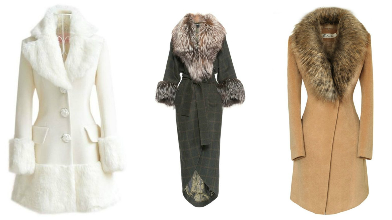 Зимние меховые пальто для женщин