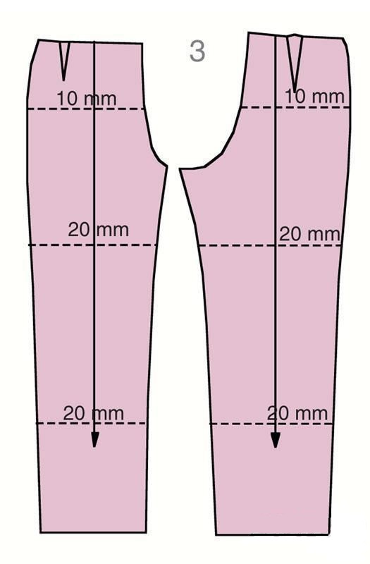Выкройка брюк женских стройнящих с лампасом размеры 40-64 (Вера Ольховская)
