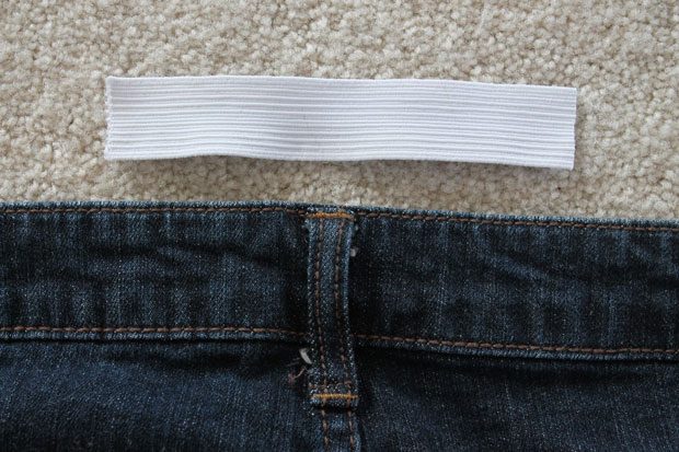 Как расширить пояс на джинсах
