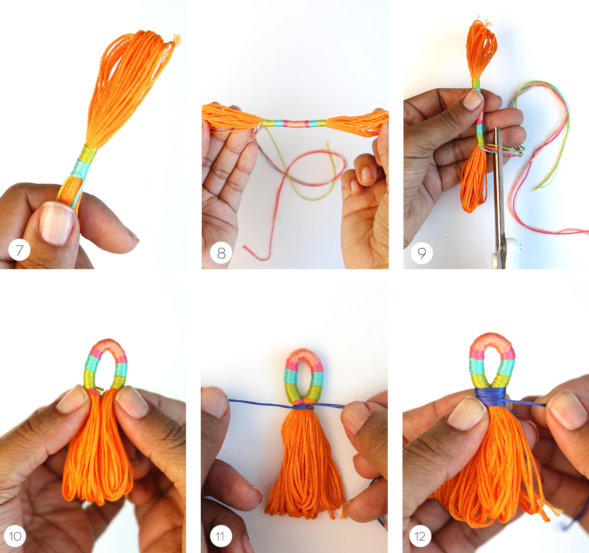 Как сделать серьги кисточки из ниток своими руками