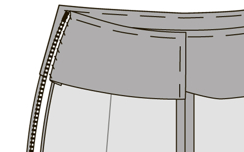 Как сшить укороченные брюки с высокими отворотами