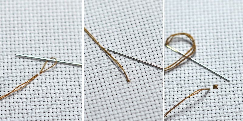 8 способов закрепить нить без узелка при вышивке