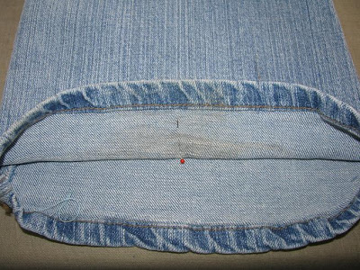Как укоротить джинсы и сохранить фабричный шов
