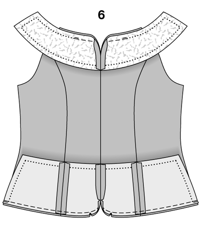 Платье-футляр с цельнокроеной баской своими руками