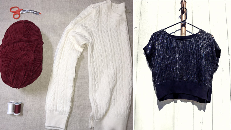 Как сделать блузку-пуловер с трикотажными рукавами