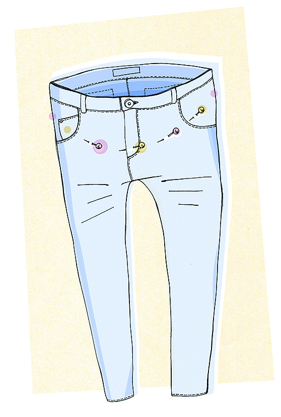 Способы перешить старые джинсы