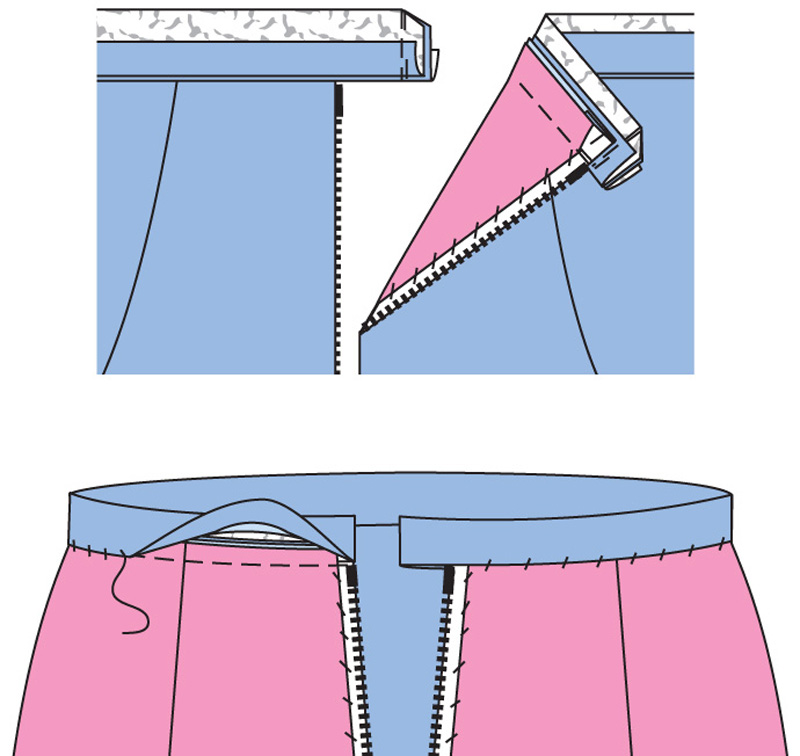 Как сшить юбку с драпирующейся деталью «годе»