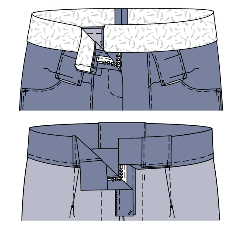 Как сшить шорты с накладными карманами XL