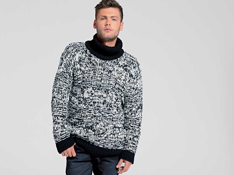 «Копилка идей» Мужской свитер спицами - шикарные идеи для стильного образа!