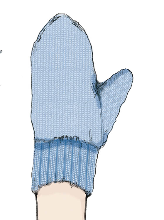 Трёхпалые варежки или рукавицы с двумя пальцами, кто как называет, связанные спицами.