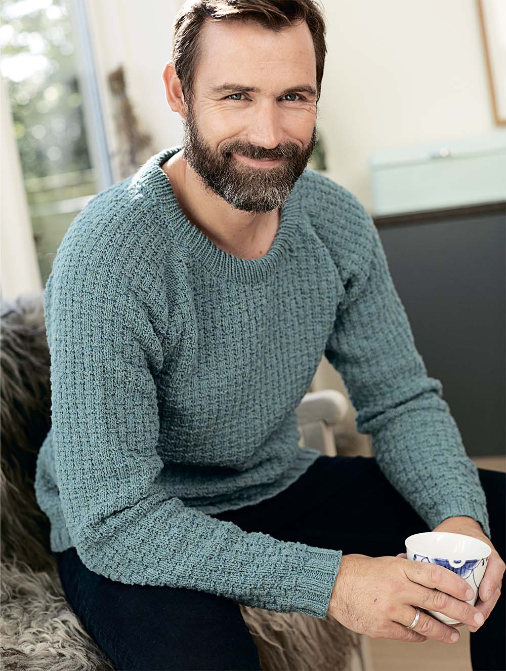 Стильный мужской пуловер спицами - 85 фото - смотреть онлайн